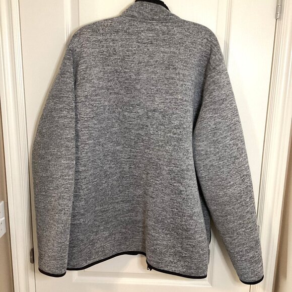 Old Navy Men's Fleece Gray Jacket Size XL Unisex Full Zip - Picture 6 of 8